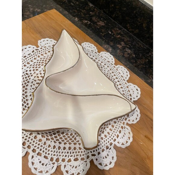 Vintage Ceramic Christmas tree nut tray - Picture 2 of 6